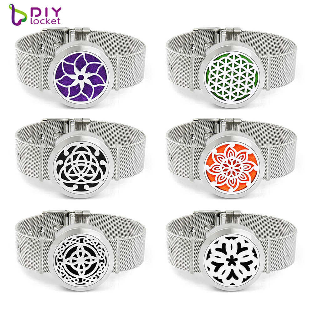 30mm Stainless Steel Aromatherapy Duffuser Bracelet Jewelry with Free Pads Bd169-278 Q0717
30mm Stainless Steel Aromatherapy Duffuser Bracelet Jewelry with Free Pads Bd169-278 Q0717