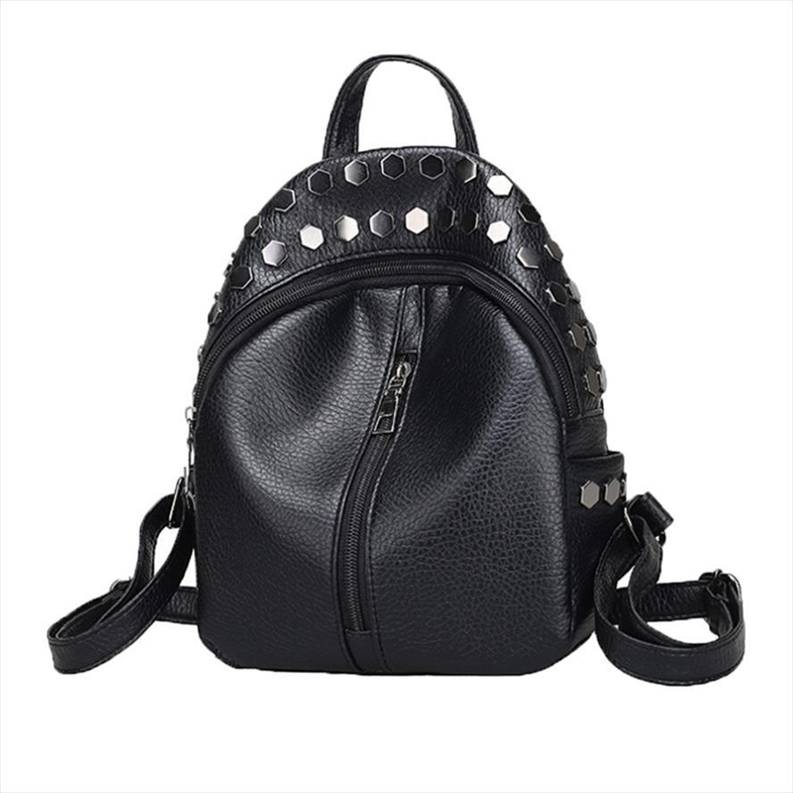small women leather backpack for girls feminine knapsack school bags teenagers rucksack mini backpacks rivet black
small women leather backpack for girls feminine knapsack school bags teenagers rucksack mini backpacks rivet black