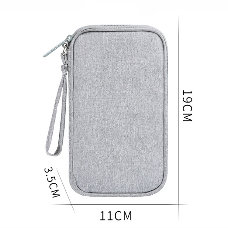 1pc Travel Bag Digital Gadget Device Polyester Fiber 19.7*11*4.5CM Multi-function USB Data Organizer Storage Bags Travel Kit