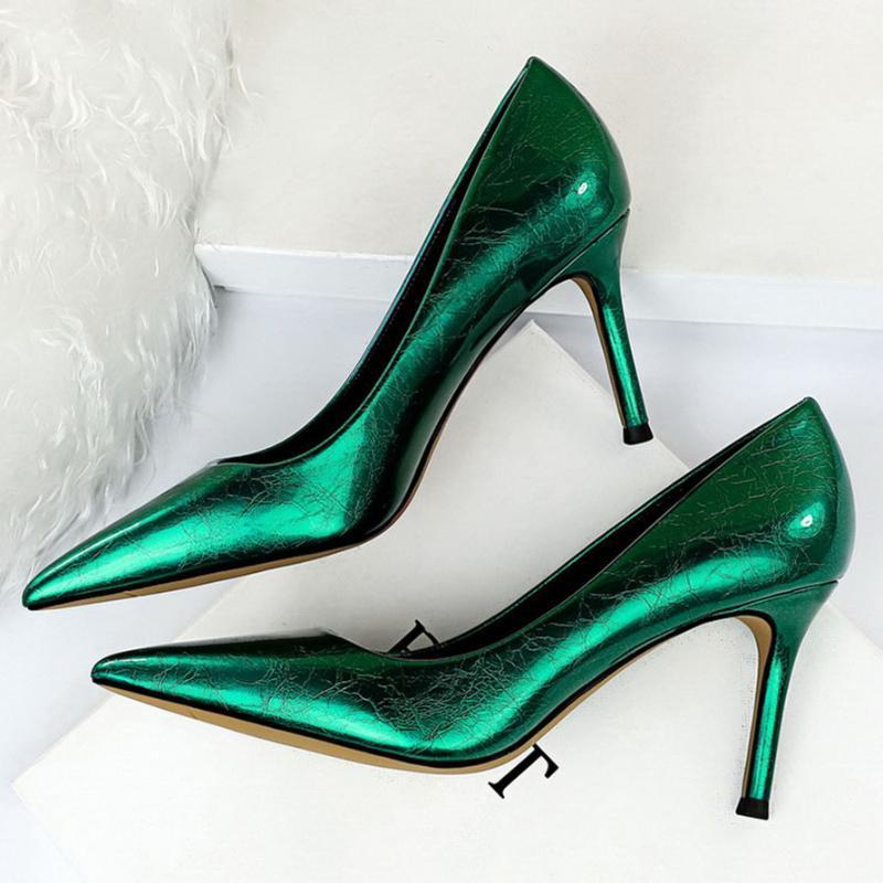 Dress Shoes 2021 Women 8cm High Heels Pumps Plus Size 43 Stripper Fetish Valentine Lady Low Heel Scarpins Yellow Green Blue Prom, Silver
Dress Shoes 2021 Women 8cm High Heels Pumps Plus Size 43 Stripper Fetish Valentine Lady Low Heel Scarpins Yellow Green Blue Prom, Silver