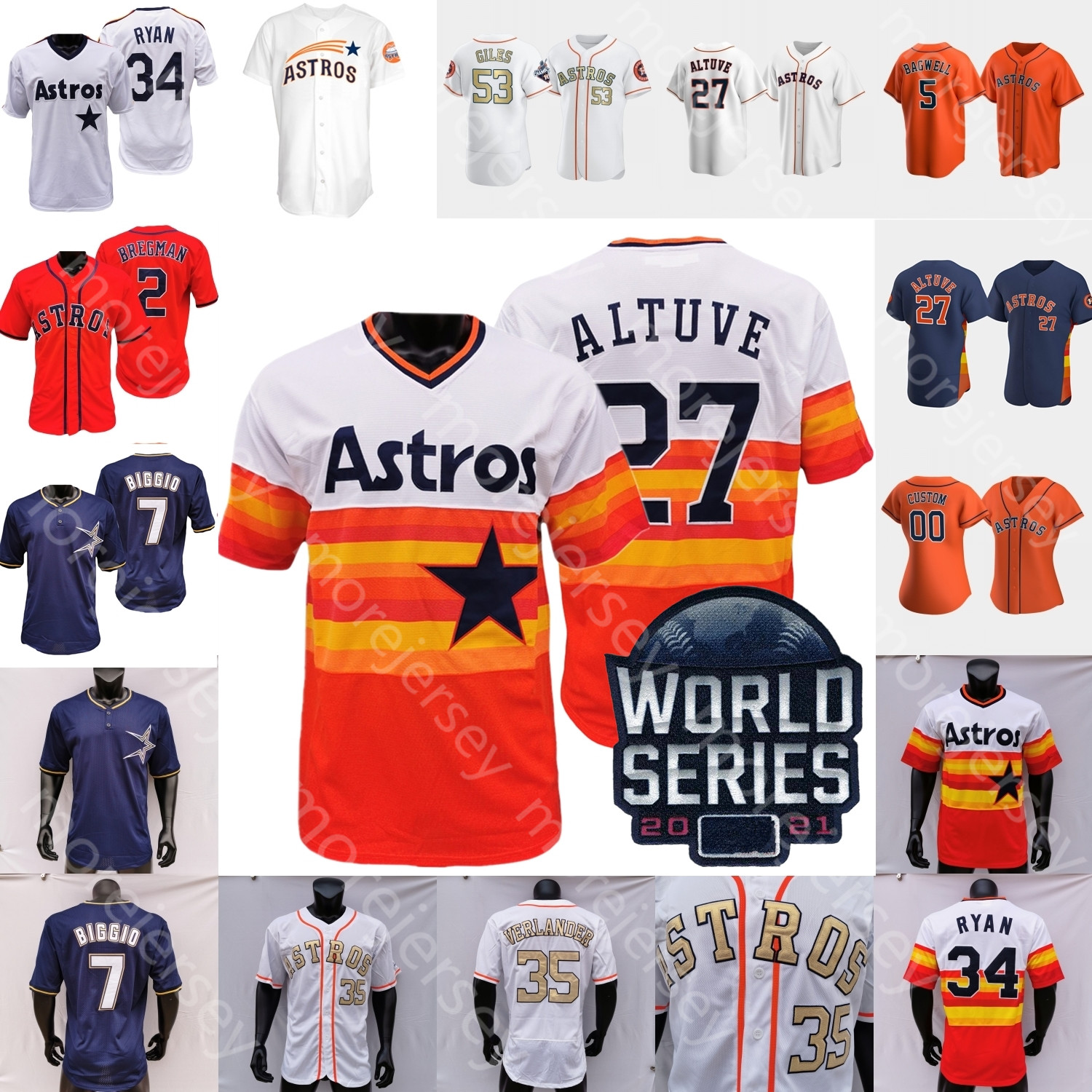 2021 WS World Series Astros Jersey Jose Altuve Alex Bregman Carlos Correa Yordan Alvarez Yuli Gurriel Nolan Ryan Michael Brantley Tucker Valdez Odorizzi, White turn back
2021 WS World Series Astros Jersey Jose Altuve Alex Bregman Carlos Correa Yordan Alvarez Yuli Gurriel Nolan Ryan Michael Brantley Tucker Valdez Odorizzi, White turn back
