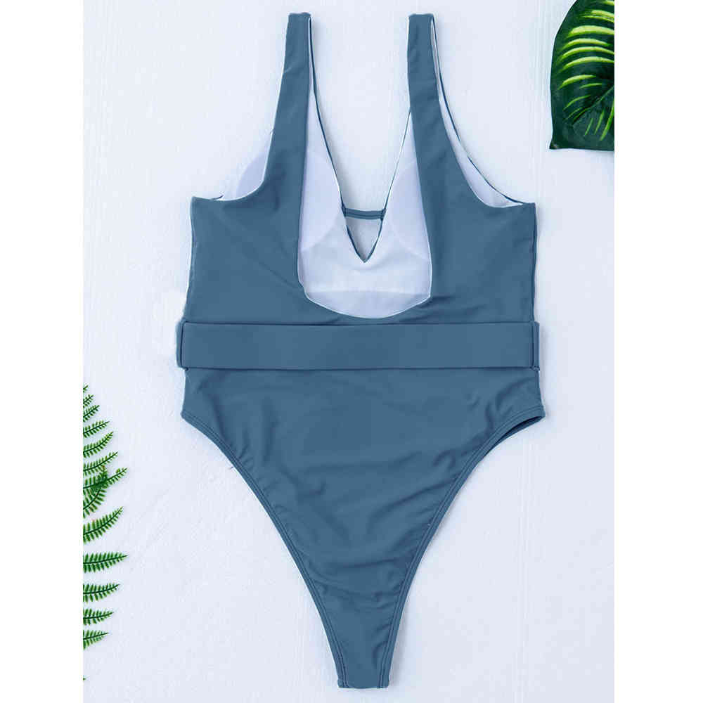 Swimsuit Female Sexy Swimwear Women Belt Bodysuit Monokini Backless Bathing Suits Summer Beach Wear Swim Lady 210521