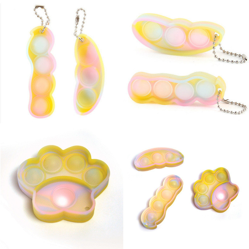 Pea Bear paw simple dimple Fidget Toy Party Favor Infinite Squeeze Luminous Decompression Beans Keychain Anti StressToys Gift
Pea Bear paw simple dimple Fidget Toy Party Favor Infinite Squeeze Luminous Decompression Beans Keychain Anti StressToys Gift
