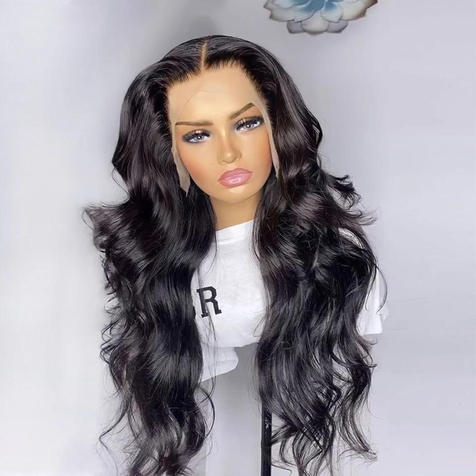 Lace Pre-human Hair Wig Black Female Transparent Brazilian Virgin No Glue Pre-pulled Loose Deep Band Baby Hair Bleached Knot, Natural color
Lace Pre-human Hair Wig Black Female Transparent Brazilian Virgin No Glue Pre-pulled Loose Deep Band Baby Hair Bleached Knot, Natural color