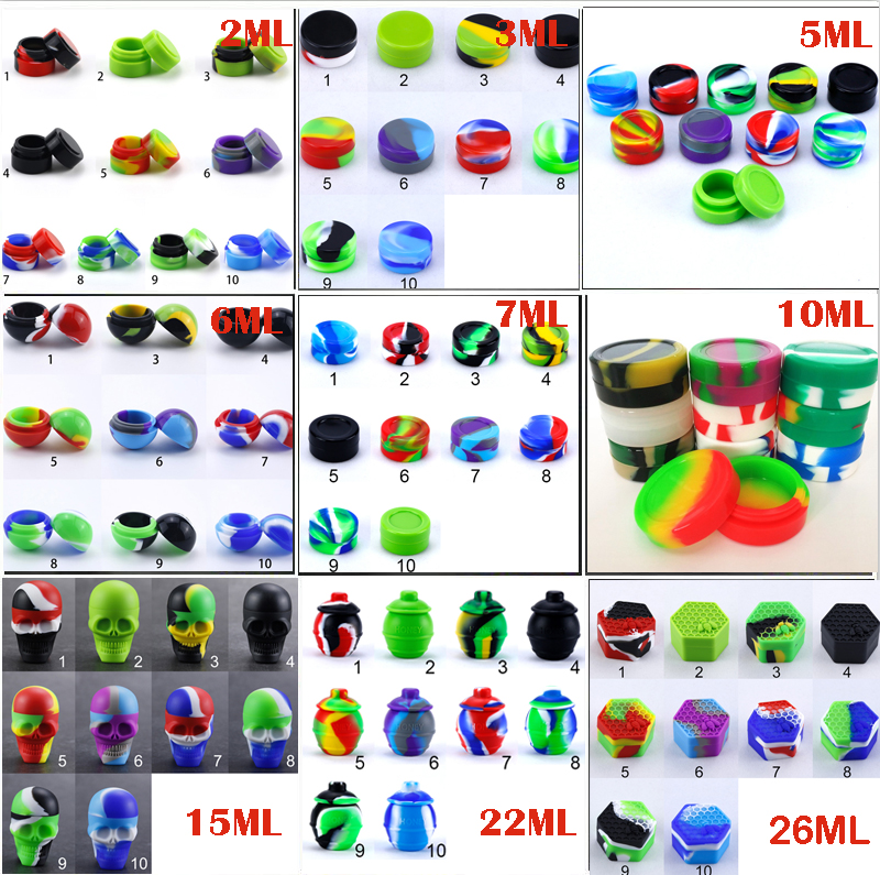 Dry Herb Trays Silicone Wax Dab Containers Stash Tool Jars Bag 2ml 3ml 5ml 7ml 10ml Concentrate Box Oil Storage Container e-Cig Accessories
Dry Herb Trays Silicone Wax Dab Containers Stash Tool Jars Bag 2ml 3ml 5ml 7ml 10ml Concentrate Box Oil Storage Container e-Cig Accessories
