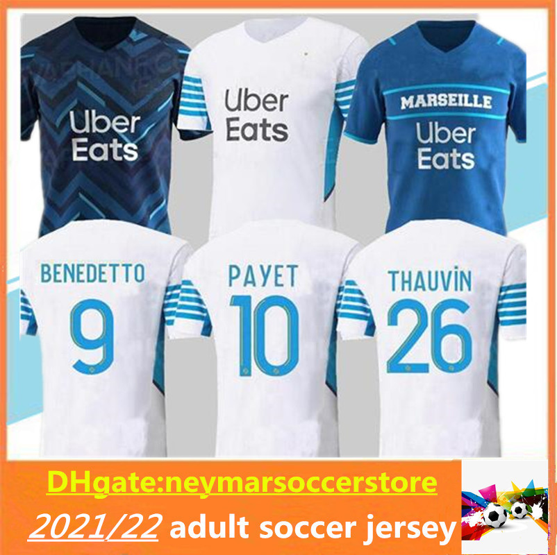 21/22 Olympique De Marseille soccer jerseys 2021 2022 OM MILIK maillot foot CUISANCE BENEDETTO THAUVIN PAYET football shirt uniforms
21/22 Olympique De Marseille soccer jerseys 2021 2022 OM MILIK maillot foot CUISANCE BENEDETTO THAUVIN PAYET football shirt uniforms