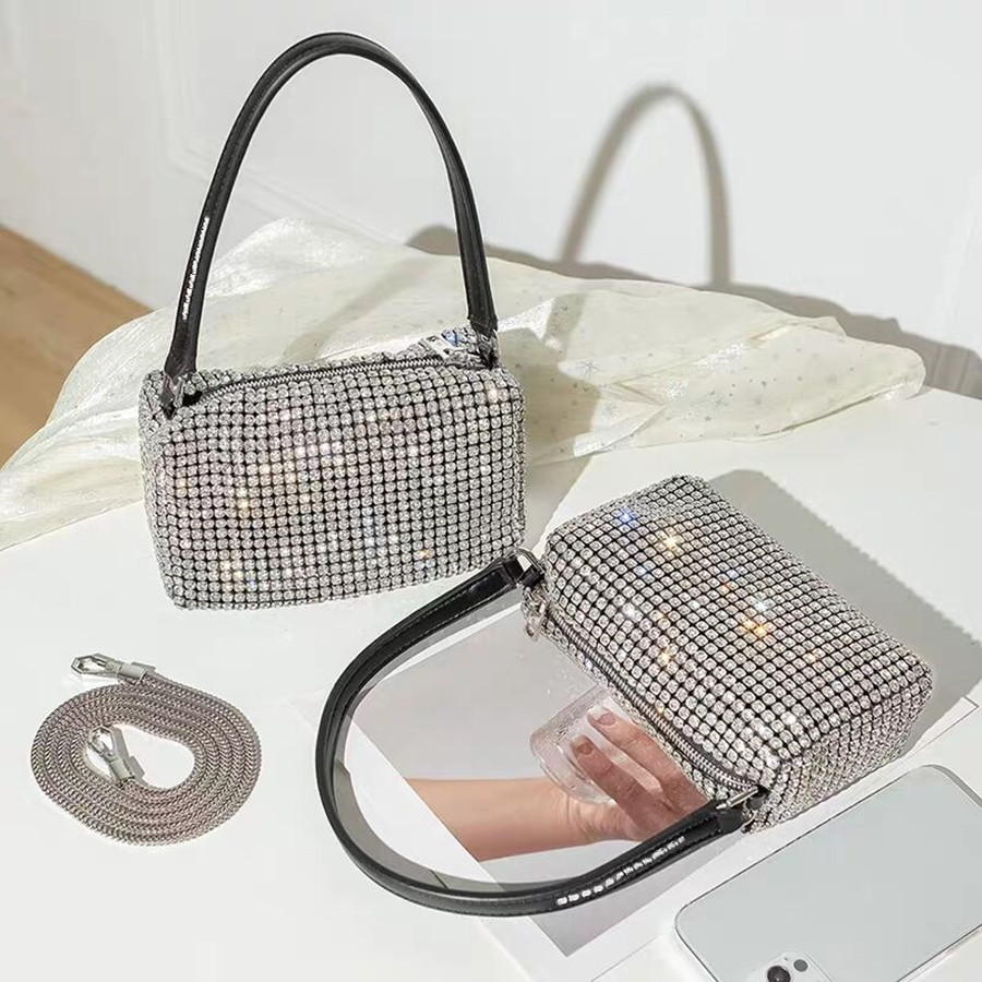 Fashion Women luxurys designers al wang rhinestone bags full rhinestones flashing bling diamond underarm handbag hand carry small square bag, 12
Fashion Women luxurys designers al wang rhinestone bags full rhinestones flashing bling diamond underarm handbag hand carry small square bag, 12