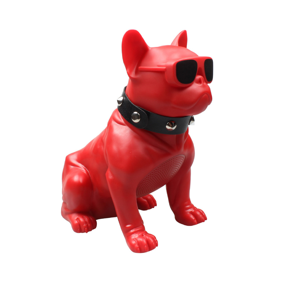 2021 Bluetooth speaker dog head bulldog gift ornaments wirele card M10 cartoon audio creative