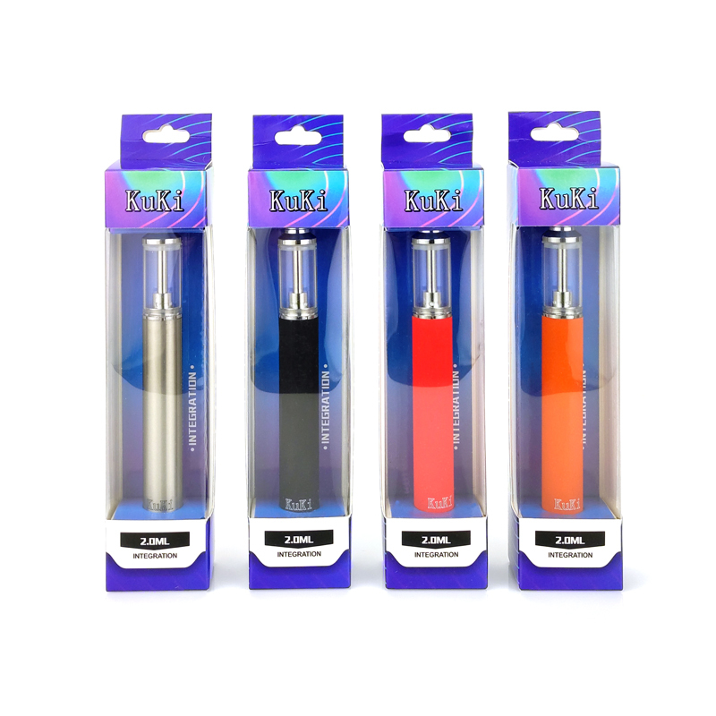 KUKI 2ml Disposable Vape Pen E Cigarette 550mAh Rechargeable Vape Battery Vapes For Thick Oil
KUKI 2ml Disposable Vape Pen E Cigarette 550mAh Rechargeable Vape Battery Vapes For Thick Oil