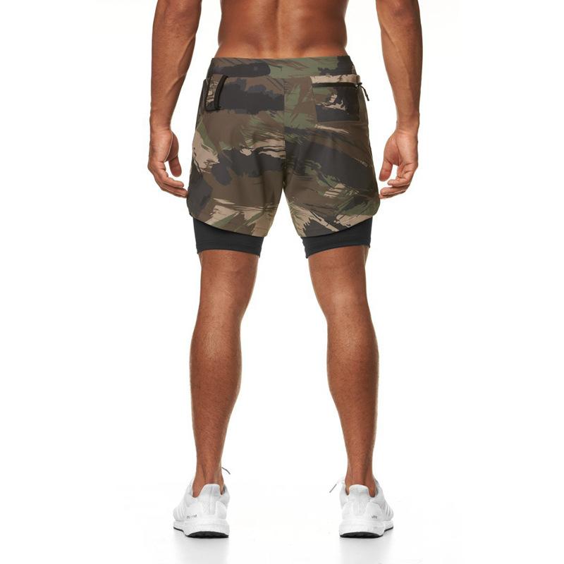 Running Shorts Brand Men's Summer Jogging Training Sport Men Quick Dry Gym Double Deck Fitness Workout Clothes