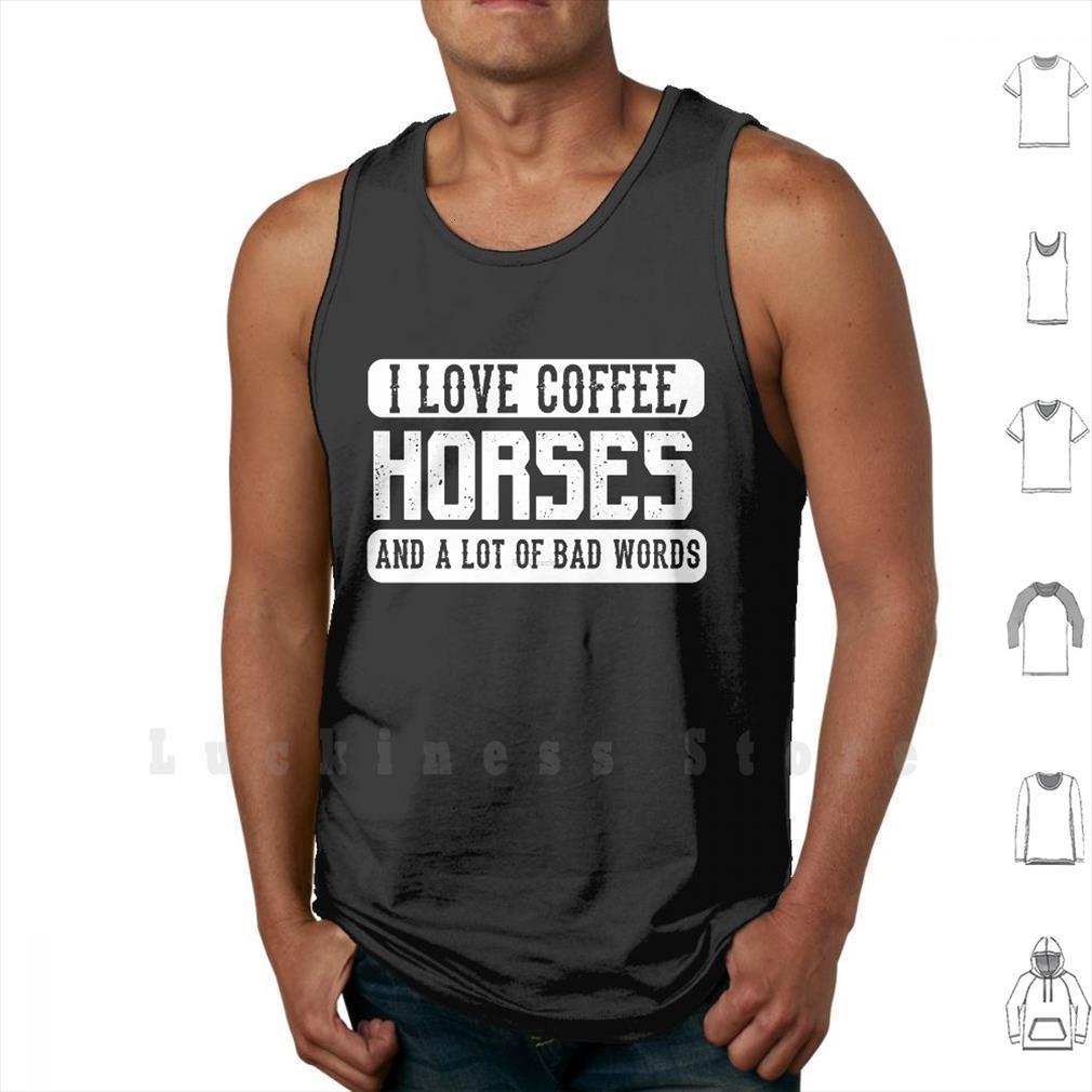 i love coffee horses men and bad words funny horse lover saying tank vest 100% cotton humour humor go, White;black 
i love coffee horses men and bad words funny horse lover saying tank vest 100% cotton humour humor go, White;black