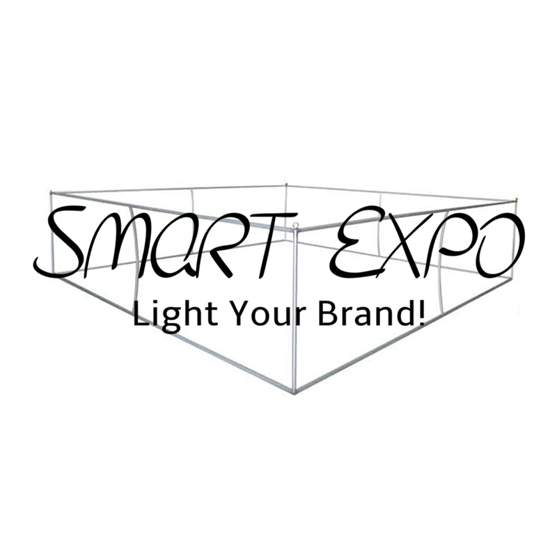 Advertising Display 20ft(L)X4ft(H) Exhibition Booth Logo Showing Hanging Banner with Strong Aluminum Frame Tension Fabric Print Graphic Portable Bag