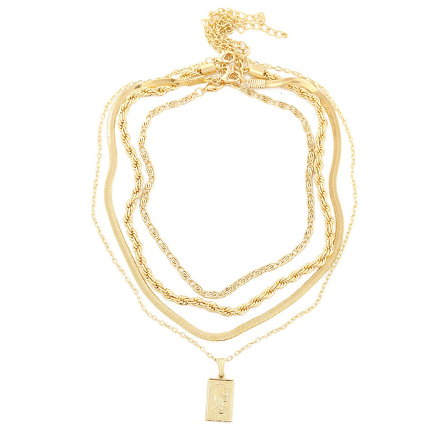 Retro cross gold coin pendant necklaces ethnic style necklace personality mix and match handmade clavicle chain multi-layer snake chain choker party jewelry gift
Retro cross gold coin pendant necklaces ethnic style necklace personality mix and match handmade clavicle chain multi-layer snake chain choker party jewelry gift