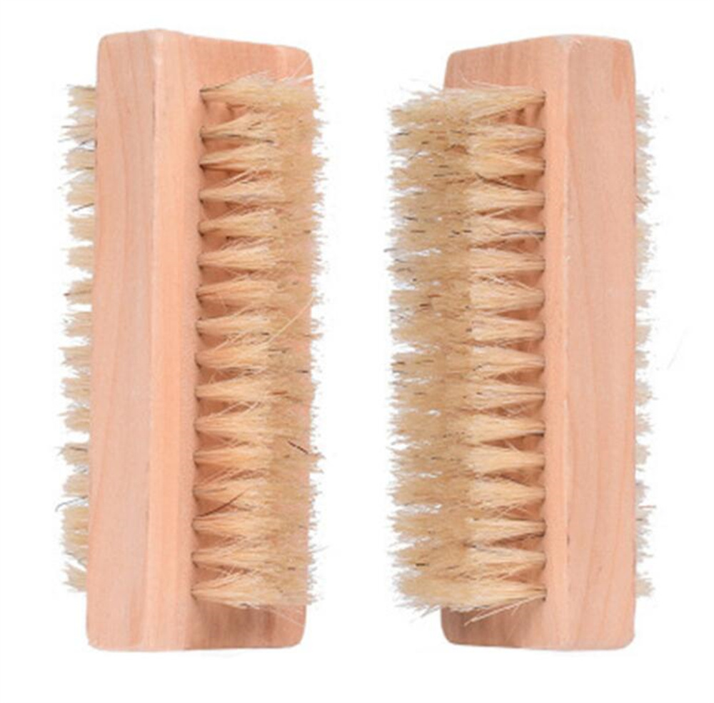 Factory Natural Pig Bristle Nail Brush Finger Hand & Foot for Cleaning Fingernail and Toenail
