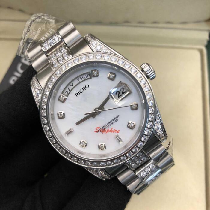 Luxury watch with shiny diamond ladies fashion, stainless steel strap, automatic mechanical movement, master design, sapphire glass, 36 mm, men's, silver-gray dial, #7
Luxury watch with shiny diamond ladies fashion, stainless steel strap, automatic mechanical movement, master design, sapphire glass, 36 mm, men's, silver-gray dial, #7