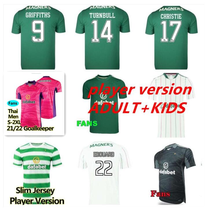 Player version 21 22 Celtic Soccer Jerseys EDOUARD 2021 2022 BROWN FORREST CHRISTIE Football Shirt GRIFFITHS 3rd MCGREGOR men+kids kit uniform Home, Black;yellow
Player version 21 22 Celtic Soccer Jerseys EDOUARD 2021 2022 BROWN FORREST CHRISTIE Football Shirt GRIFFITHS 3rd MCGREGOR men+kids kit uniform Home, Black;yellow