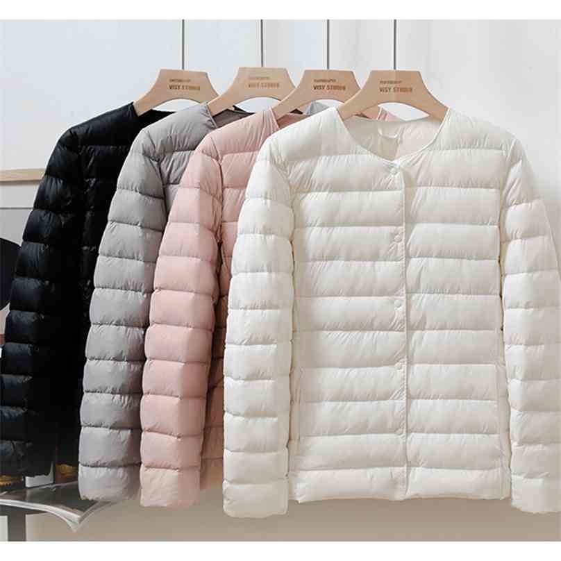 Women Plus Size Puffer Coat Winter Warm Ultra Light White Duck Down Jacket Female Single-breasted Thin Parkas Clothes 210525, Blue
Women Plus Size Puffer Coat Winter Warm Ultra Light White Duck Down Jacket Female Single-breasted Thin Parkas Clothes 210525, Blue
