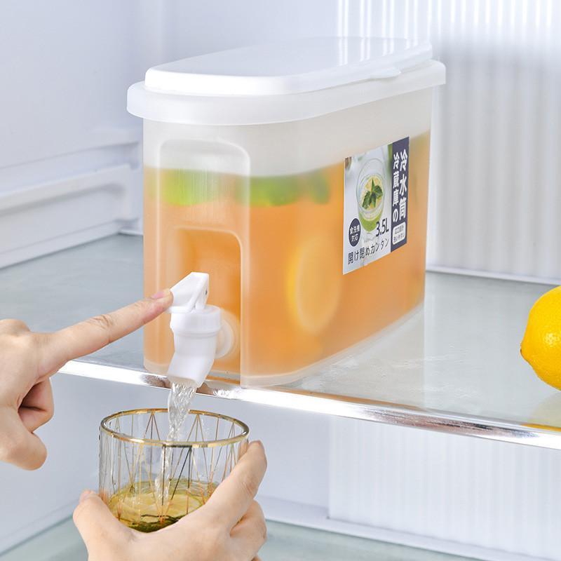 Storage Bottles & Jars 3.5L Cold Kettle With Faucet Large Capacity Fruit Teapot Cool Water Bucket Kitchen Drinkware Pot Jug
Storage Bottles & Jars 3.5L Cold Kettle With Faucet Large Capacity Fruit Teapot Cool Water Bucket Kitchen Drinkware Pot Jug