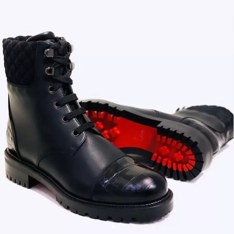 Elegant Brands Winter Women's Red Bottom Ankle Boot Spikes Mayr Boots Chunky Heels Lug Sole Famous Lady Party Wedding Combat Booties Shoe EU35-43, Black
Elegant Brands Winter Women's Red Bottom Ankle Boot Spikes Mayr Boots Chunky Heels Lug Sole Famous Lady Party Wedding Combat Booties Shoe EU35-43, Black