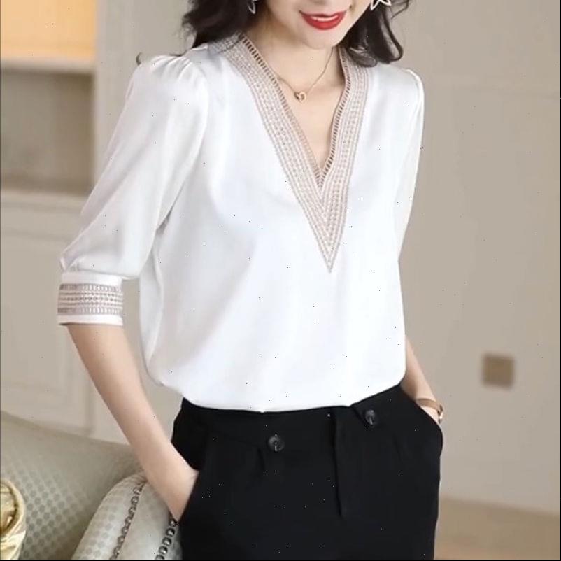summer elegant v neck half womens shirts sleeve casual white blusa feminina kimono plus size
summer elegant v neck half womens shirts sleeve casual white blusa feminina kimono plus size