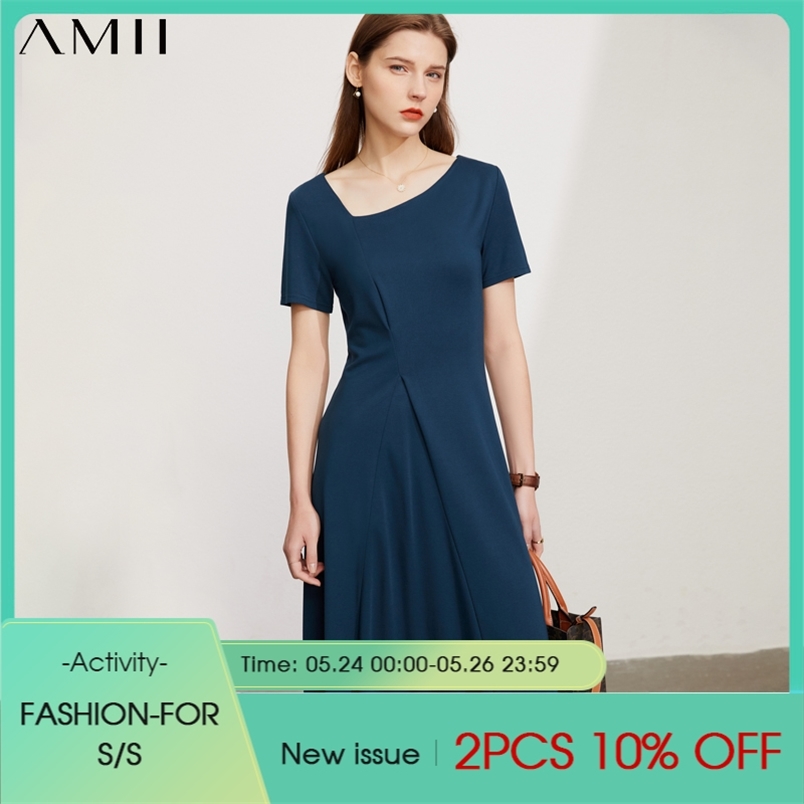 Minimalism Women's Summer Dress Causal Solid Asymmetrical Neck Aline Party Vintage For Women 12170228 210527, Blue
Minimalism Women's Summer Dress Causal Solid Asymmetrical Neck Aline Party Vintage For Women 12170228 210527, Blue