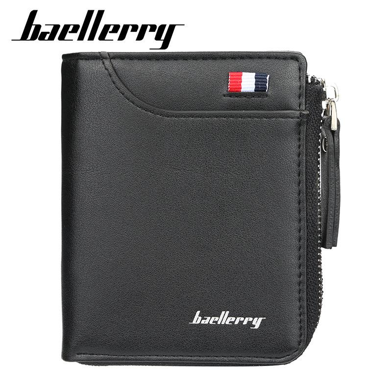 Baellerry Men Wallet Designer's Leather Card Holder Short Luxury Man Purse Brand Case Casual Standard Wallets, Red;black
Baellerry Men Wallet Designer's Leather Card Holder Short Luxury Man Purse Brand Case Casual Standard Wallets, Red;black
