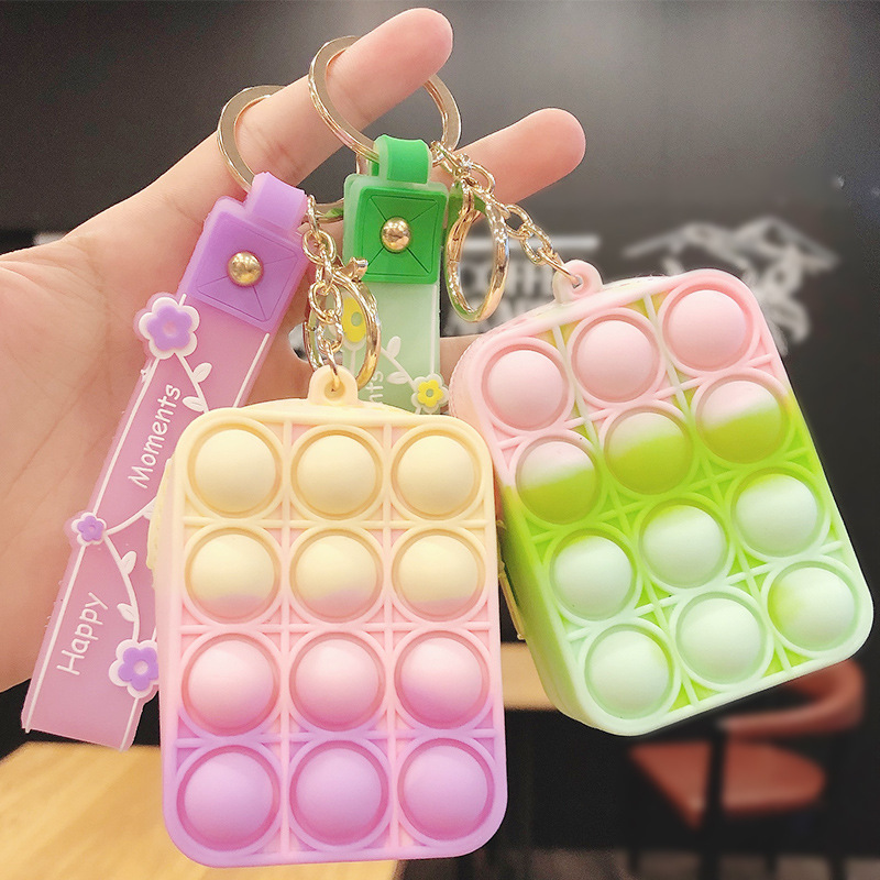New Simple Dimple Anti-stress Rainbow Coin Purse Keychain Fidget Toy Sensory Decompression Push Children's
New Simple Dimple Anti-stress Rainbow Coin Purse Keychain Fidget Toy Sensory Decompression Push Children's