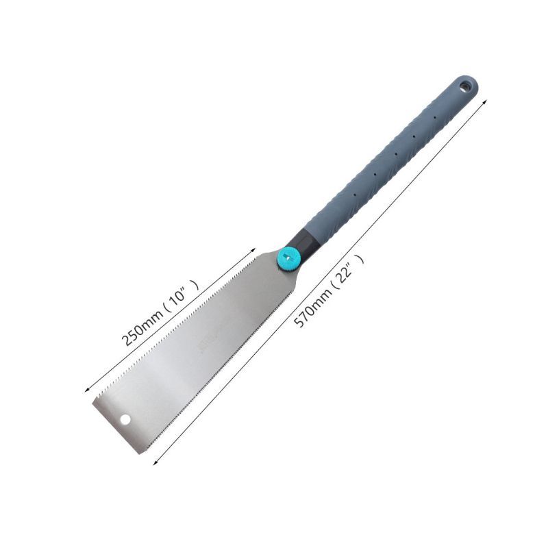 Double edges SK5 Steel Handsaw Tenon 3-Edge Teeth with Tpr Handle For Wood Bamboo Plastic Cutting Woodworking Tool