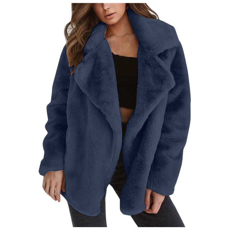 Women's Fur & Faux Ladies Overcoat Thickened Cardigan Cashmere Solid Color Winter Double-faced Fleece Lapel Snow Coat Jacket Lightweight, Black
Women's Fur & Faux Ladies Overcoat Thickened Cardigan Cashmere Solid Color Winter Double-faced Fleece Lapel Snow Coat Jacket Lightweight, Black