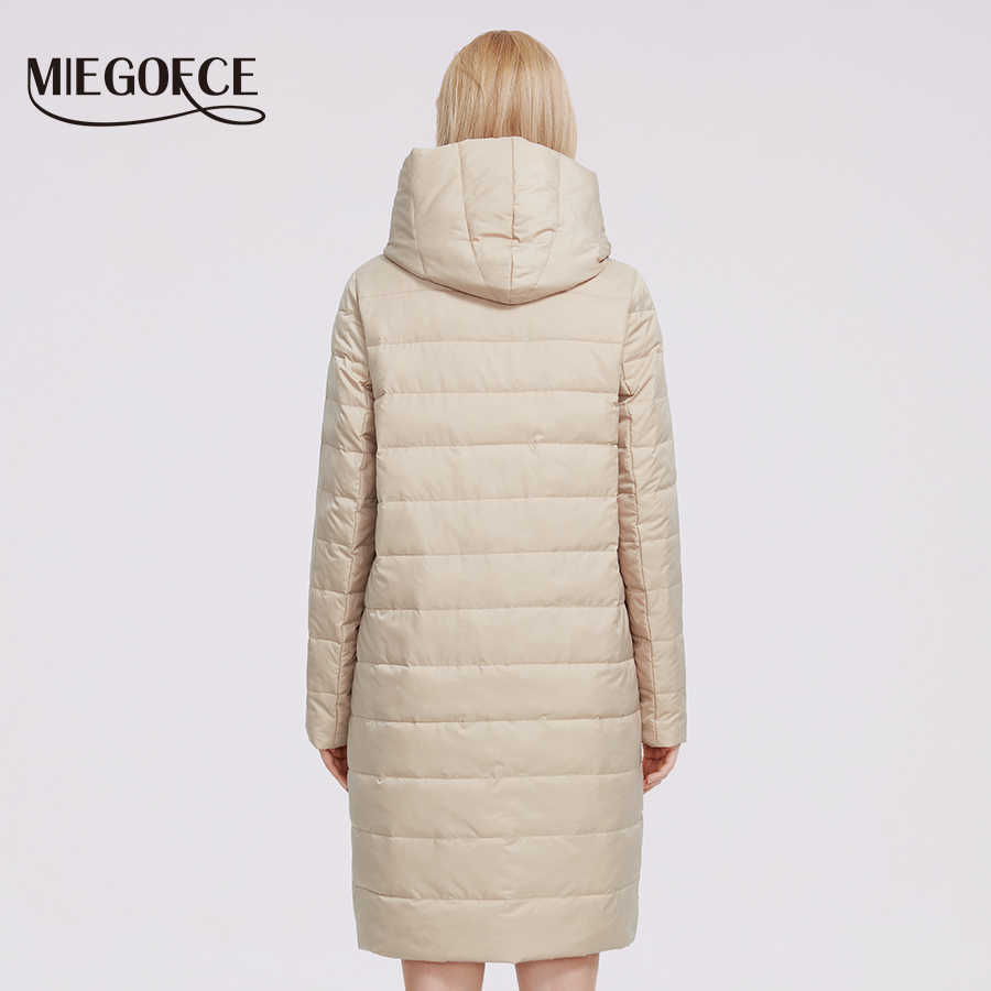 MIEGOFCE Spring Women Jacket Windproof Spring Coat Women Mid Length Reversible Slider Quality Filling Women's Parka 210819