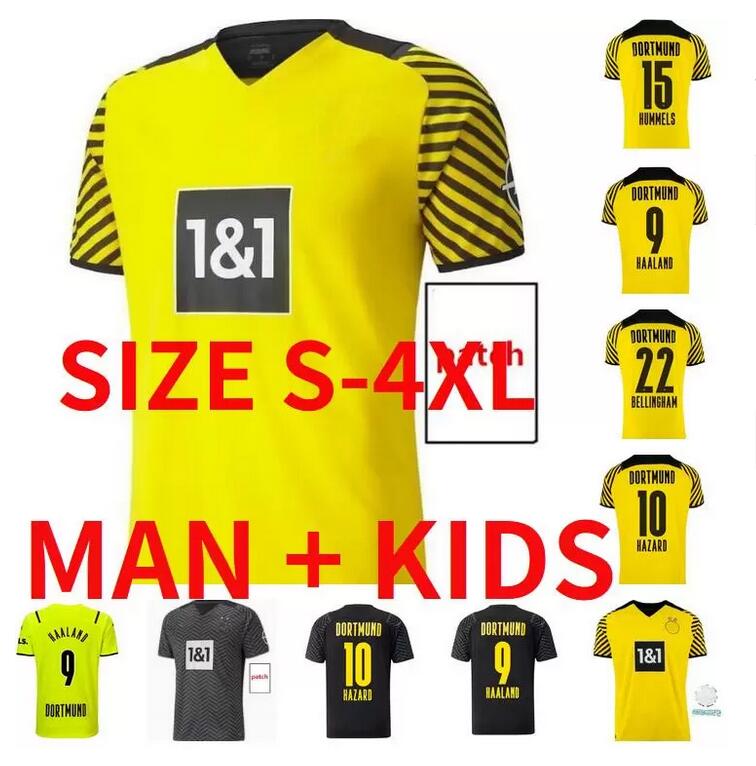 SIZE S-4XL HAALAND REUS Borussia soccer jersey BELLINGHAM 4th dortmund Special football shirts 2021 2122 SANCHO BRANDT PISZCZEK kit men kids, Black;yellow
SIZE S-4XL HAALAND REUS Borussia soccer jersey BELLINGHAM 4th dortmund Special football shirts 2021 2122 SANCHO BRANDT PISZCZEK kit men kids, Black;yellow