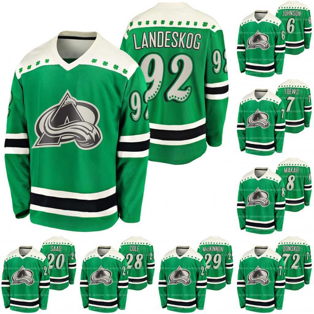 Nathan MacKinnon Colorado Avalanche 2021 St Patricks Day Gabriel Landeskog Cale Makar Andre Burakovsky Mikko Rantanen Arik Johnson Jersey, Women s-xxl
Nathan MacKinnon Colorado Avalanche 2021 St Patricks Day Gabriel Landeskog Cale Makar Andre Burakovsky Mikko Rantanen Arik Johnson Jersey, Women s-xxl