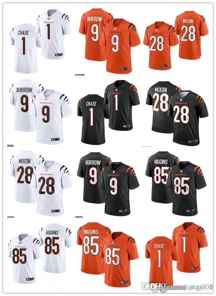Mens Womens Youth CincinnatiBengals9 Joe Burrow 1 Ja'Marr Chase 28 Joe Mixon 85 Tee Higgins Black orange Custom Football Je, Colour
Mens Womens Youth CincinnatiBengals9 Joe Burrow 1 Ja'Marr Chase 28 Joe Mixon 85 Tee Higgins Black orange Custom Football Je, Colour