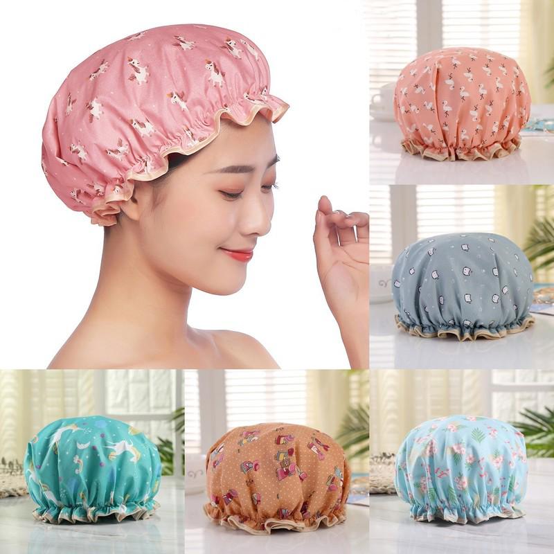 Waterproof Women Shower Cap Hat Lovely Kitchen Oil Fume Prevention Lady Hair Bonnet Caps
Waterproof Women Shower Cap Hat Lovely Kitchen Oil Fume Prevention Lady Hair Bonnet Caps