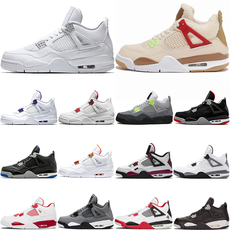 2021 hotting basketball shoes 4 4s Black Cat Pure Money Pine Green oreo Fire Red Cool Grey White Cement orange metallic bred Neon trainers sneakers men
2021 hotting basketball shoes 4 4s Black Cat Pure Money Pine Green oreo Fire Red Cool Grey White Cement orange metallic bred Neon trainers sneakers men