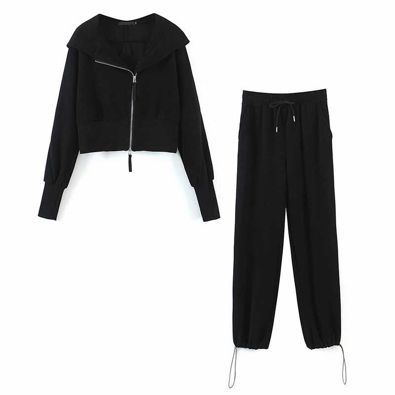 Vintage Solid Color Drawstring Sweatpants Women Elastic High Waist Trousers Casual Pants Loose femme pantalon 210430