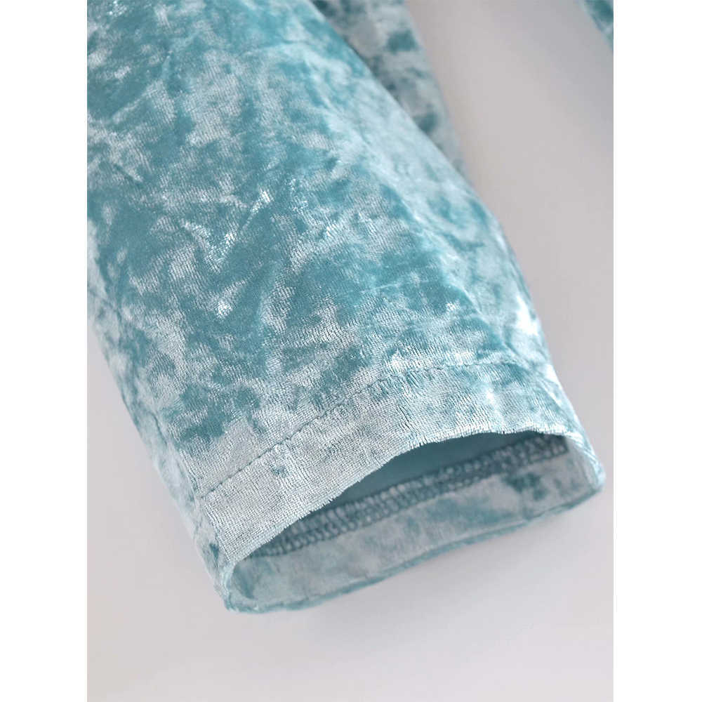 Velvet Shirt Dress Women Long Sleeves Elegant Casual Chic Lady Short Draped Prom Dress Woman Robe Femme 210709