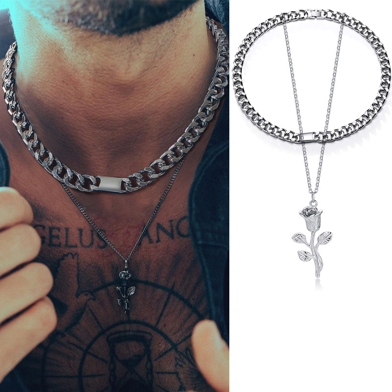 StainlSteel Thicker and Heavier Cuban Chain Choker with Pendant Necklace for Men Jewelry X0509
StainlSteel Thicker and Heavier Cuban Chain Choker with Pendant Necklace for Men Jewelry X0509