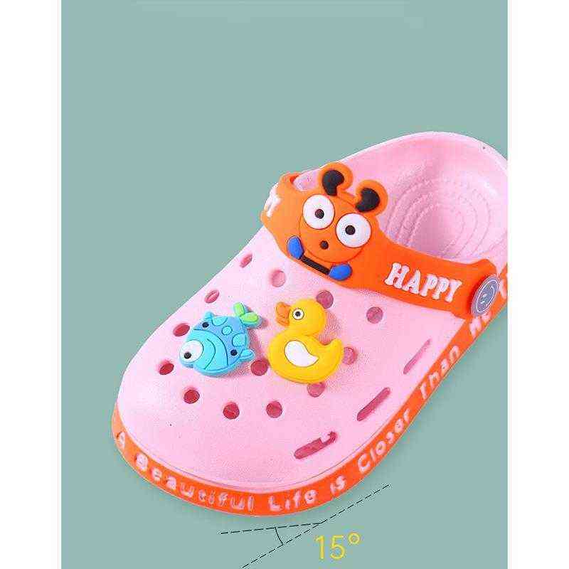 Kids Water Shoes Lovely Strawberry Baby Girls Home Slippers Anti Slip Outdoor EVA Croc Shoes Girls Slippers Soft Kids Shoes G1218