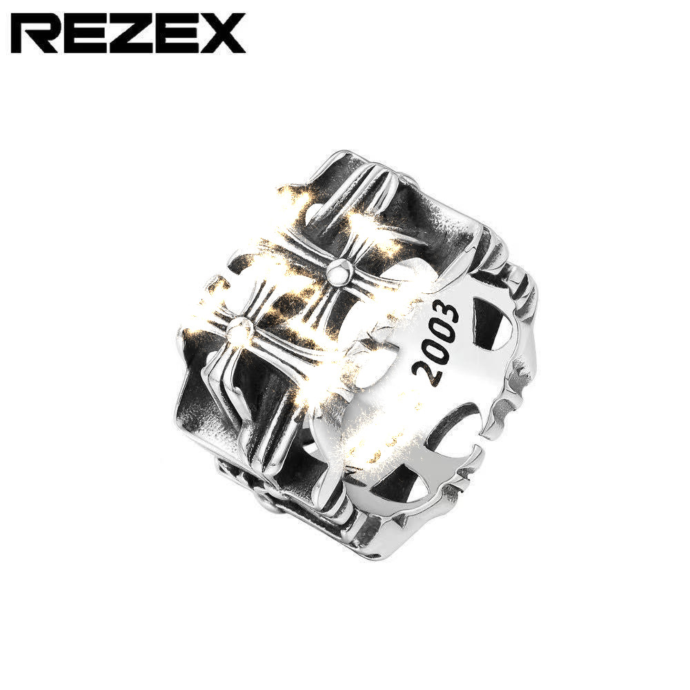 American European High Quality Cross Ring Men stainless steel Chrome & Hearts Fashion Punk Jewelry Gift, Silver
American European High Quality Cross Ring Men stainless steel Chrome & Hearts Fashion Punk Jewelry Gift, Silver