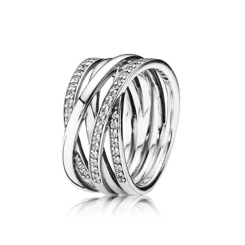 Sparkling & Polished Lines Ring Original Box for Pandora 925 Sterling Silver Women Mens Wedding Rings Sets Christmas gifts Jewelry, Slivery;golden
Sparkling & Polished Lines Ring Original Box for Pandora 925 Sterling Silver Women Mens Wedding Rings Sets Christmas gifts Jewelry, Slivery;golden