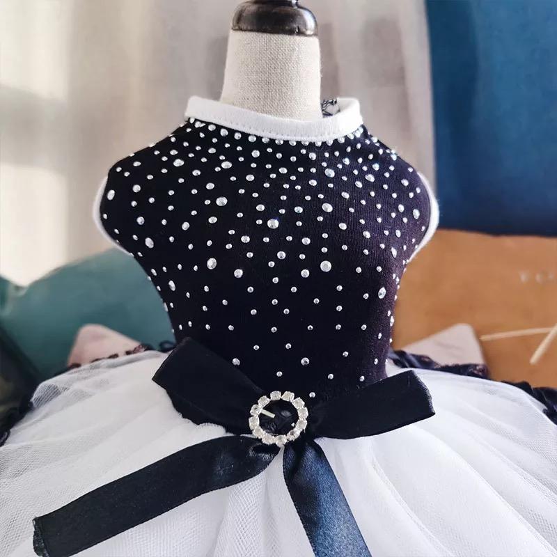Dog Apparel Summer Dress Tullle Pets Clothes For Small Dogs Party Wedding Dresses Bowknot Puppy Costume Spring Pet Chihuahua
