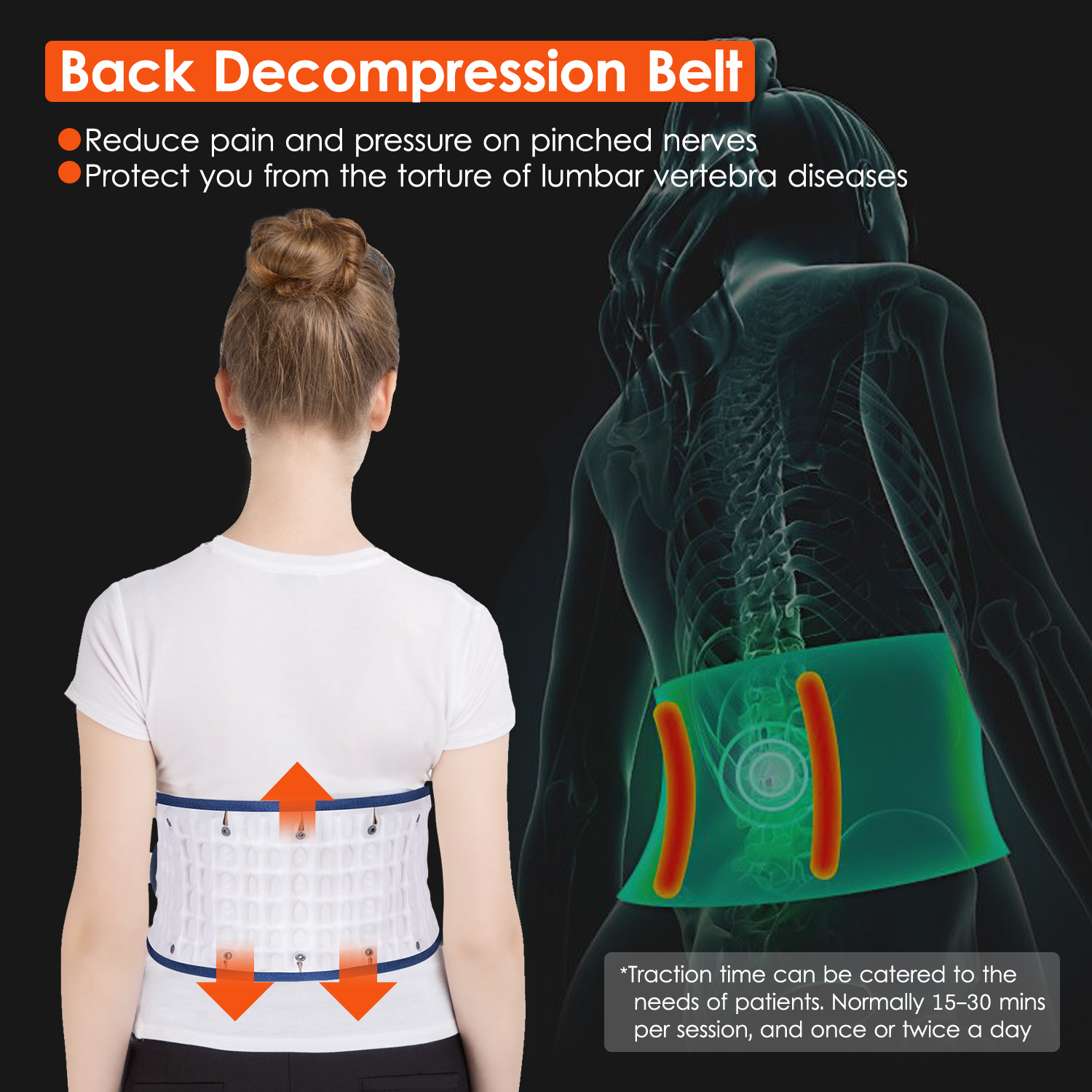 LEAMAI Lumbar Support Back Belt Waist Support Belt for Pain Relief Back Brace Stretcher Lumbar Traction Device DecompressionScouts
LEAMAI Lumbar Support Back Belt Waist Support Belt for Pain Relief Back Brace Stretcher Lumbar Traction Device DecompressionScouts
