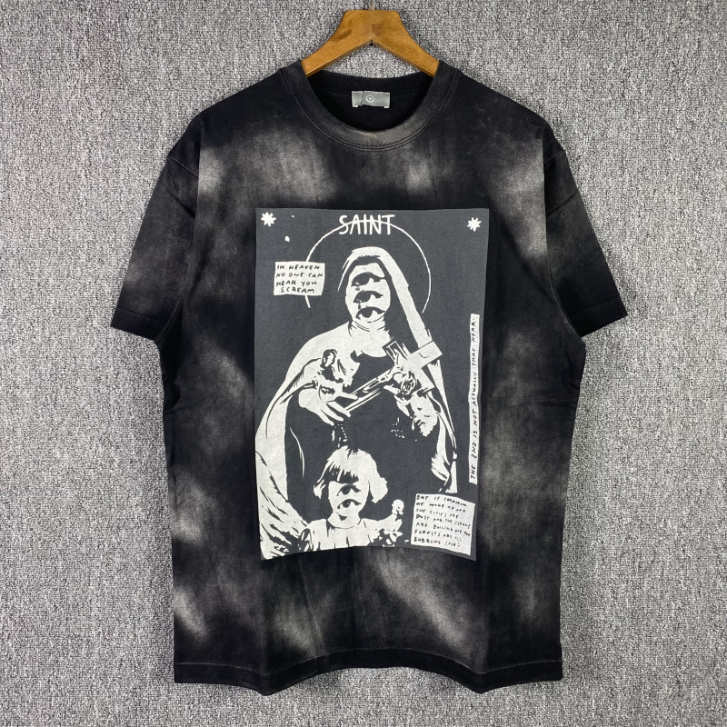 Fashion T Shirt Men Hip Hop Saint Printting Cotton Short Sleeve TShirts Oversized Tee Real Pics, Fg562 black
Fashion T Shirt Men Hip Hop Saint Printting Cotton Short Sleeve TShirts Oversized Tee Real Pics, Fg562 black