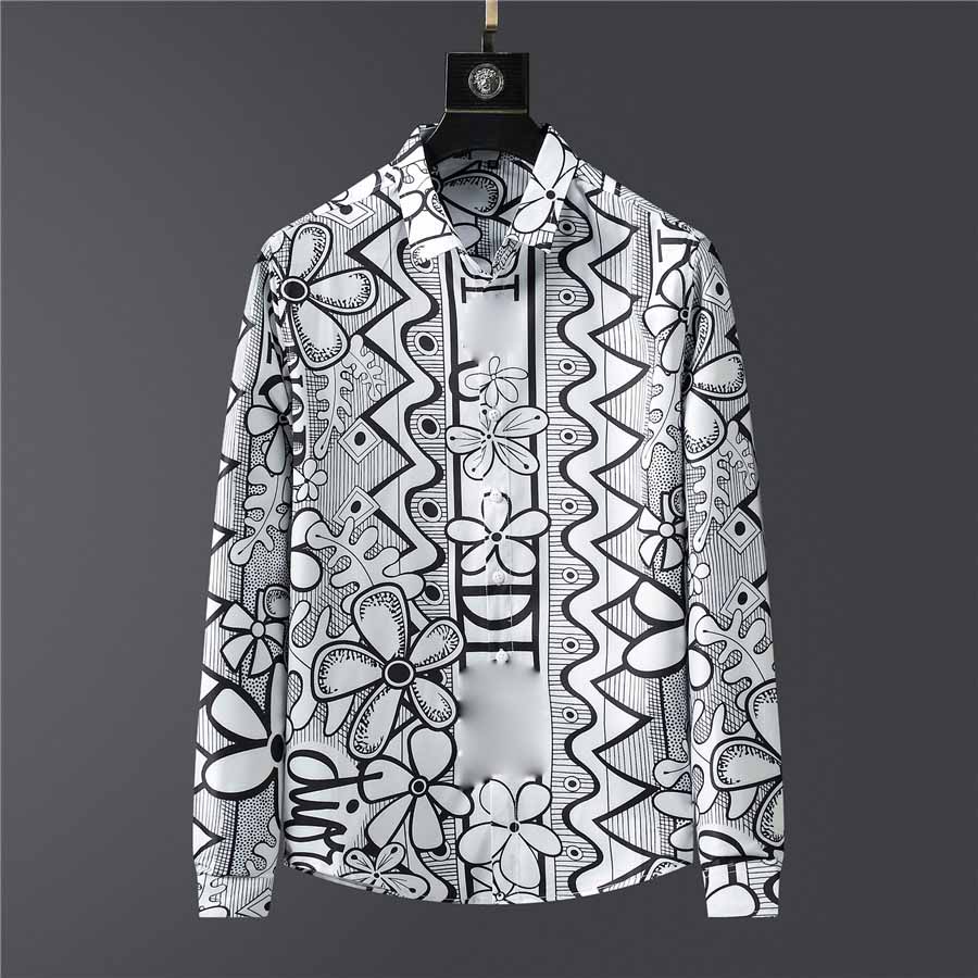 20SS Fashion brand business casual shirt men long-sleeved striped slim-fit social men's luxury top M~3XL
20SS Fashion brand business casual shirt men long-sleeved striped slim-fit social men's luxury top M~3XL