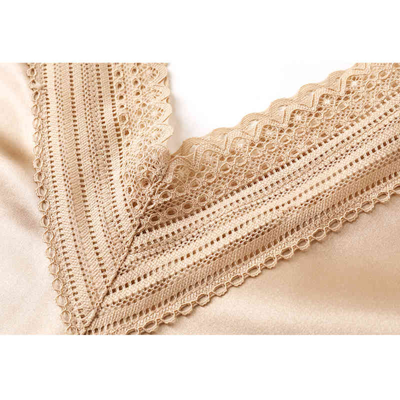 Summer Camis Women Tank Top Backless Lace Sleeveless Satin Vest Causal Solid Clothes V-neck Fashion Blusas 13696 210506
