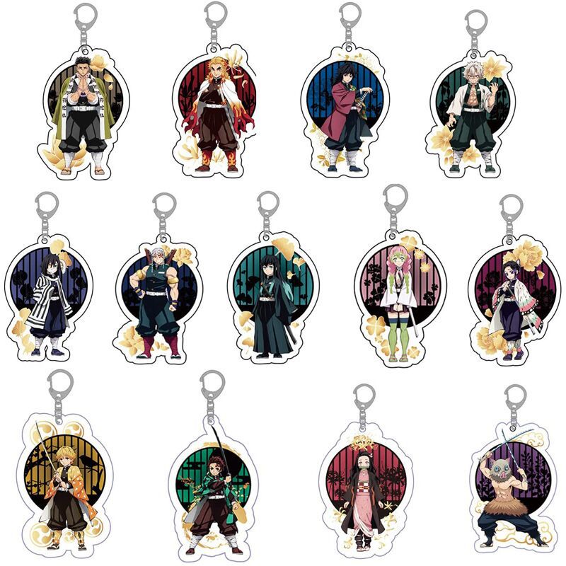 Demon Slayer Kamado Tanjirou Nezuko Agatsuma Zenitsu Hashibira Inosuke Tomioka Giyuu Makomo Acrylic Keychain Keyring Key Chains, Silver
Demon Slayer Kamado Tanjirou Nezuko Agatsuma Zenitsu Hashibira Inosuke Tomioka Giyuu Makomo Acrylic Keychain Keyring Key Chains, Silver