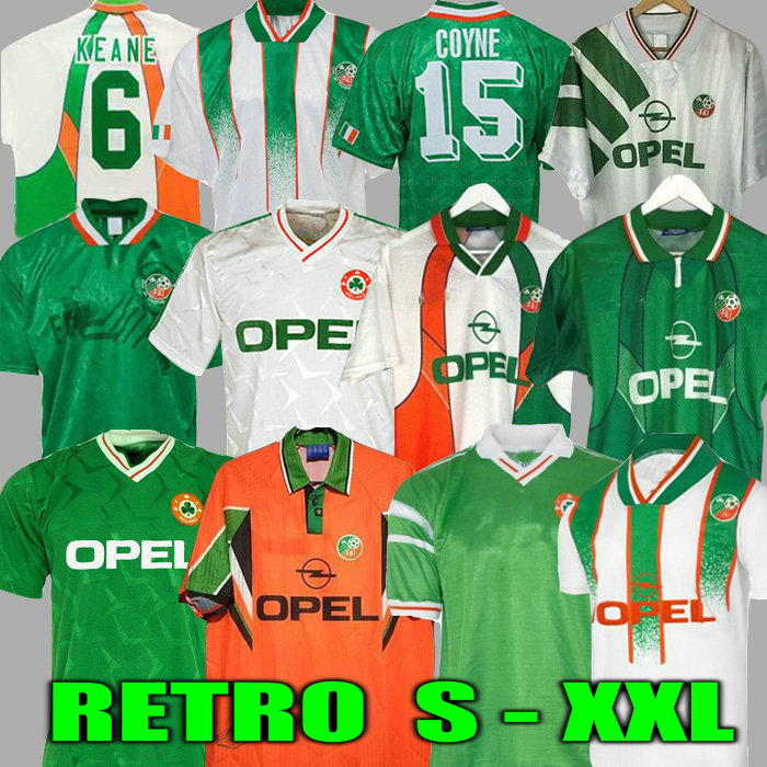 1992 Ireland retro soccer jersey McGOLDRICK 1990 world cup home classic jersey 90 92 vintage Irish Sheedy 1994 away football shirts 1998, 92 93 away
1992 Ireland retro soccer jersey McGOLDRICK 1990 world cup home classic jersey 90 92 vintage Irish Sheedy 1994 away football shirts 1998, 92 93 away