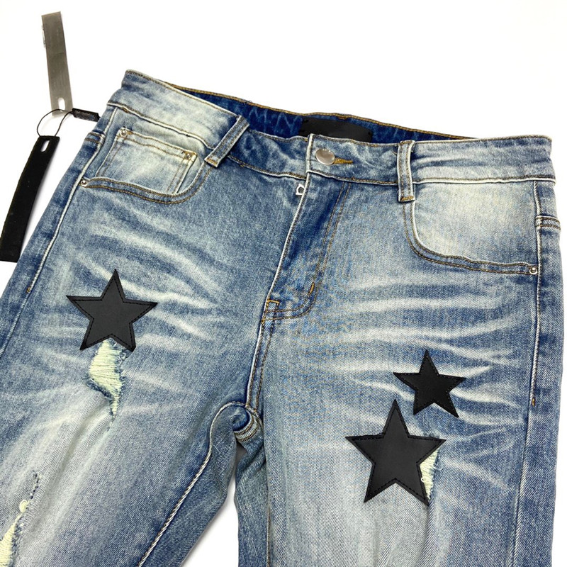 summer fashion mens slim leg jeans stretch fabric Hole recycled water star simple generous casual classic style size 29-38, Blue
summer fashion mens slim leg jeans stretch fabric Hole recycled water star simple generous casual classic style size 29-38, Blue