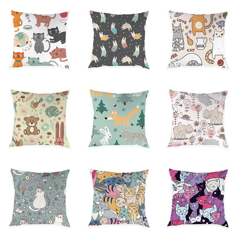 Cartoon Animal Cushion Cover Pillow Covers Cat Elephant Home Decor Soft Peach Skin For Sofa Bed 45x45cm Cushion/Decorative
Cartoon Animal Cushion Cover Pillow Covers Cat Elephant Home Decor Soft Peach Skin For Sofa Bed 45x45cm Cushion/Decorative